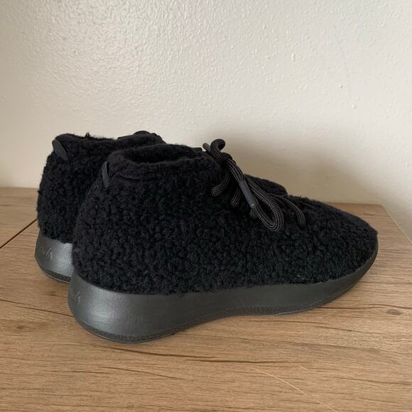 NEW Allbirds Wool Runner Up Mizzle Double Fluff Womens 8 Black Machine Washable - Picture 6 of 12